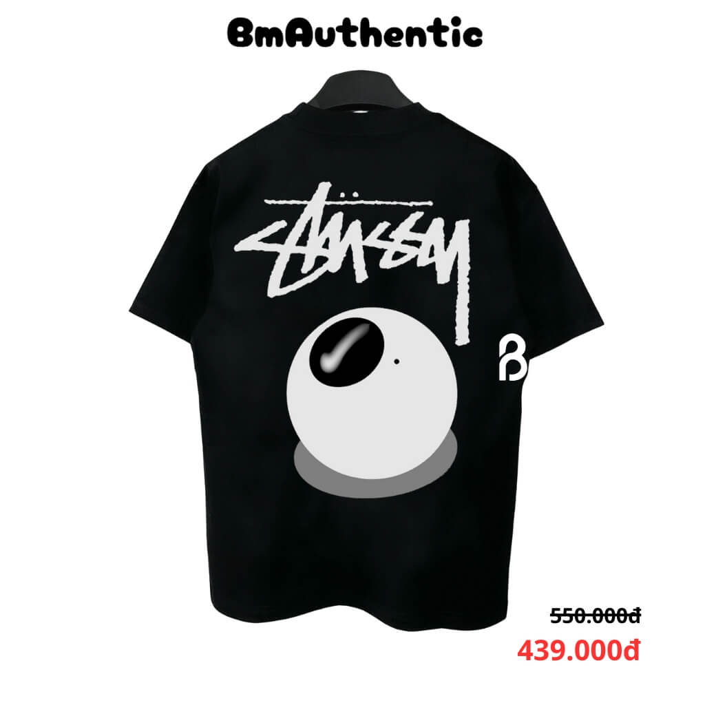 Áo Thun Stussy Nikeball Graphic Cotton Cao Cấp Form Rộng - BM Authentic