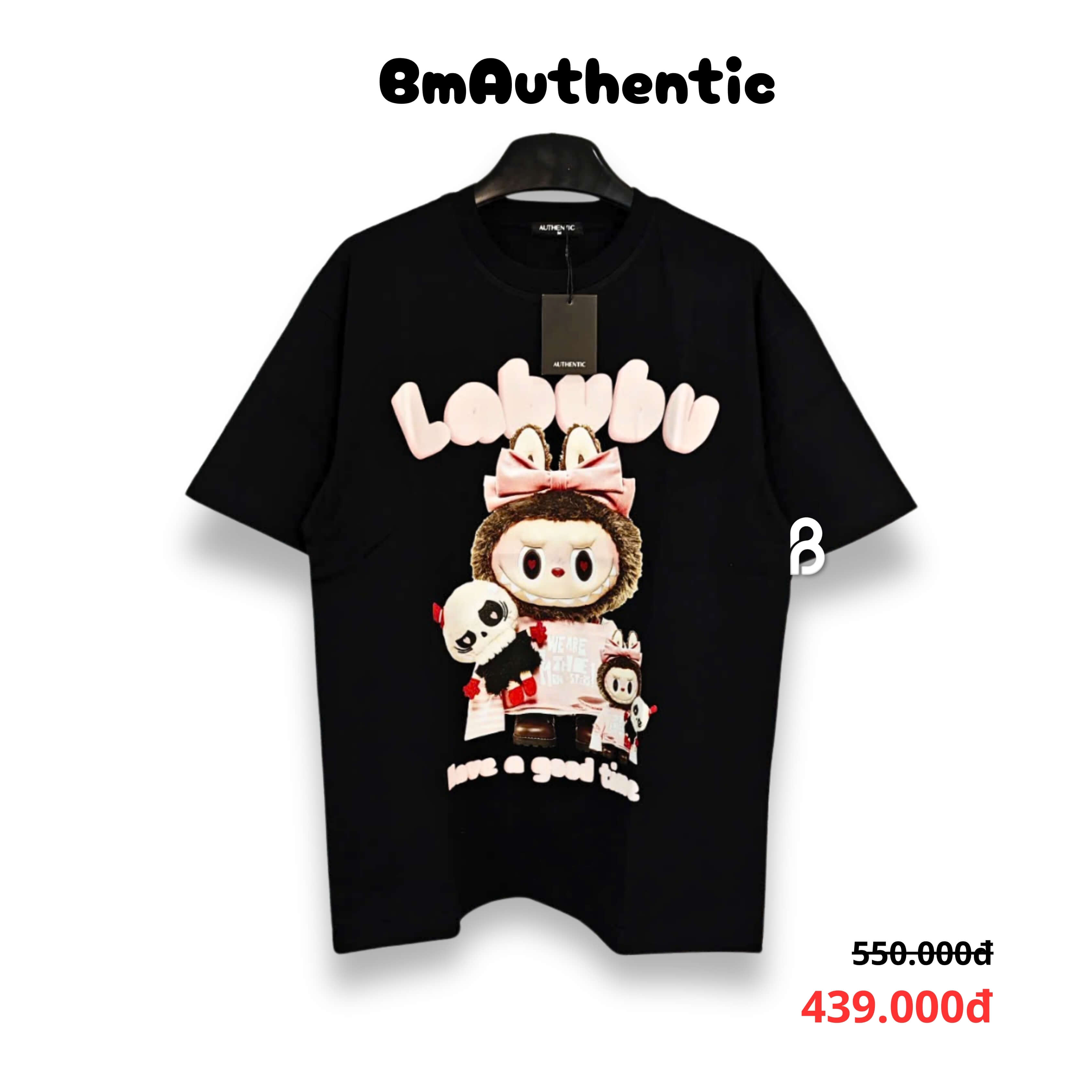 Áo Thun Labubu Have A Good Time Cotton Cao Cấp Form Rộng - BM Authentic