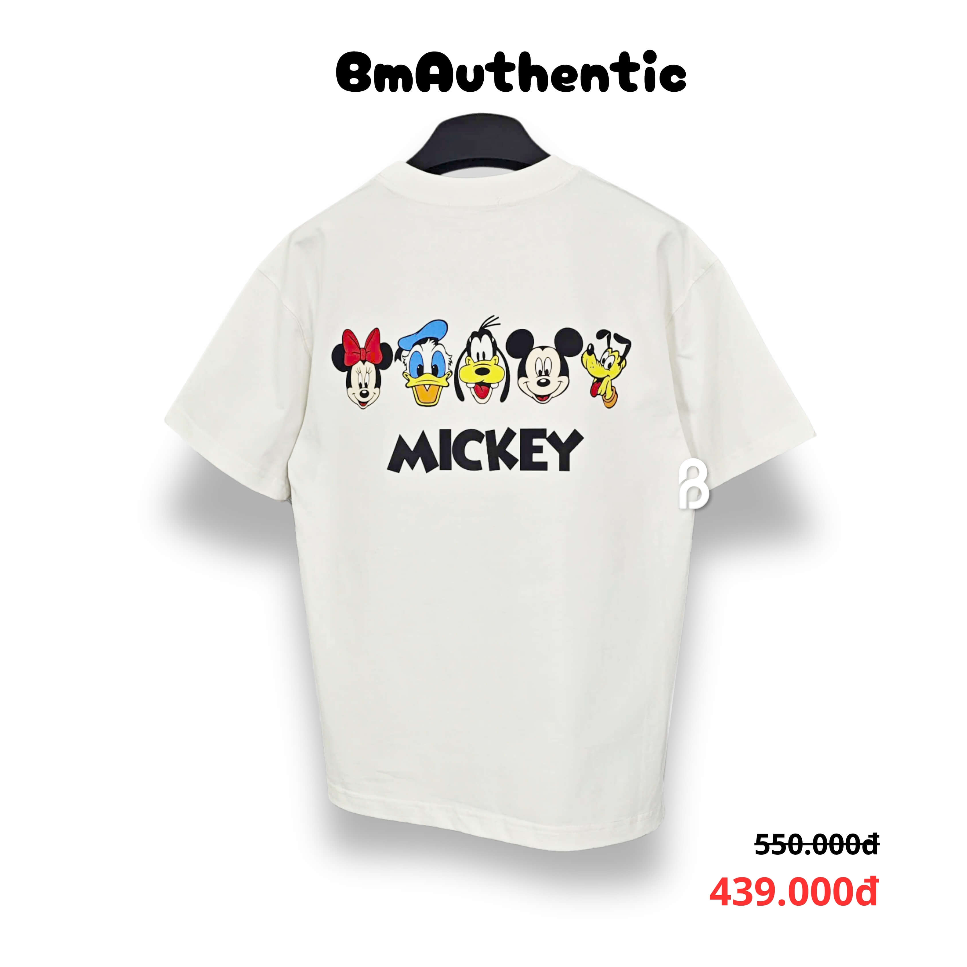 Áo Thun Authentic Mickey Friends Cotton Cao Cấp Form Rộng - BM Authentic