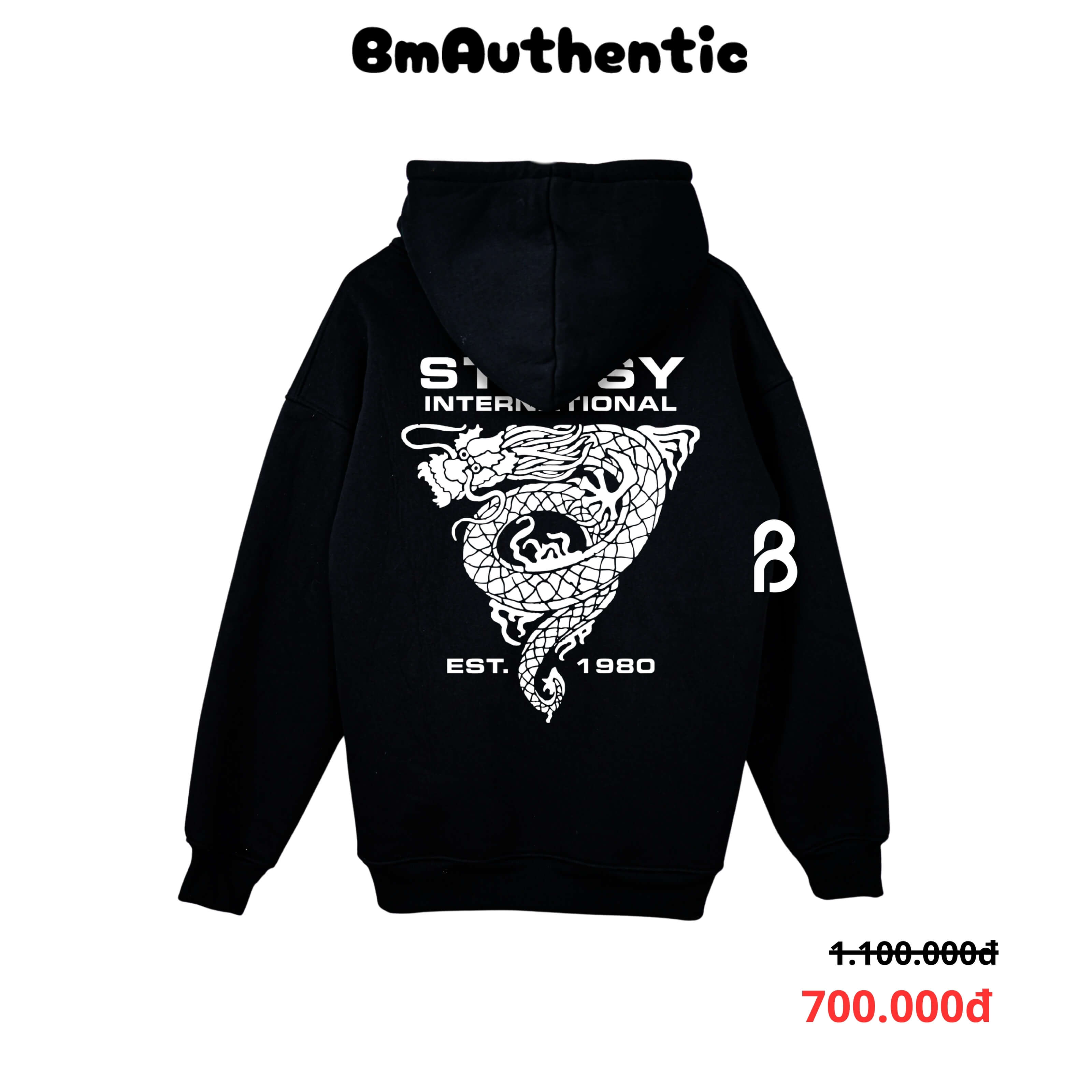 Hoodie Stussy International Dragon Cotton Cao Cấp Form Rộng - BM Authentic