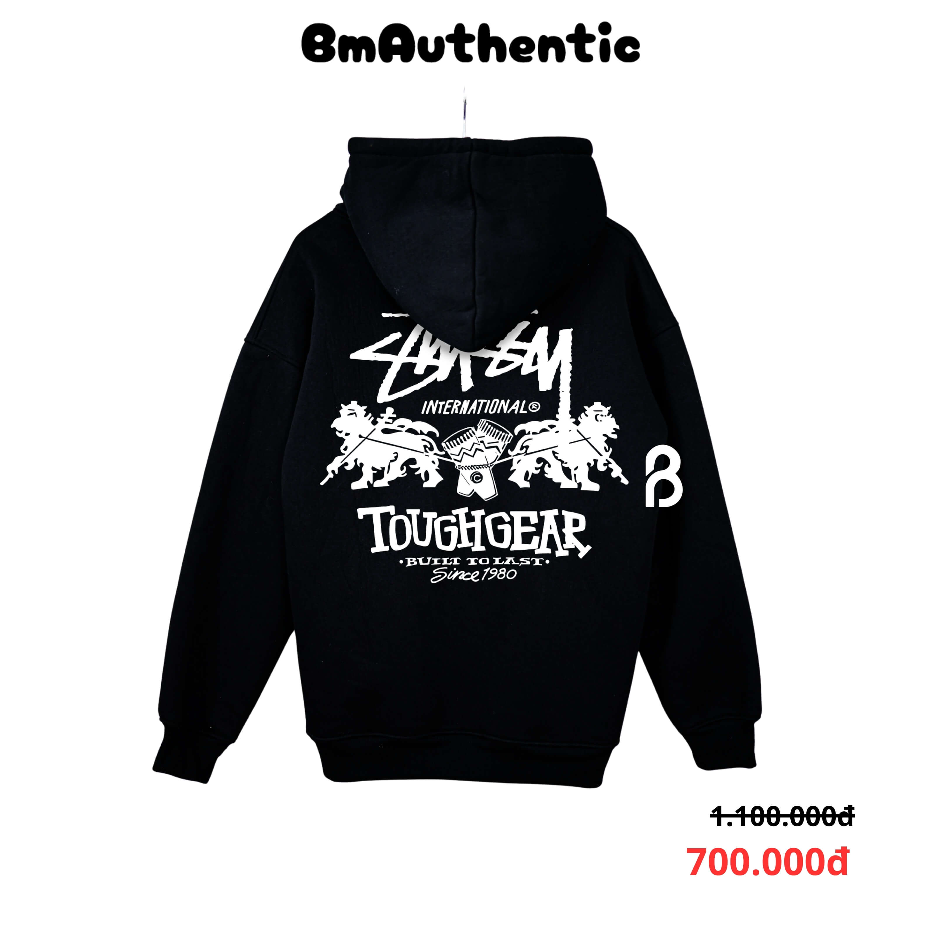 Hoodie Stussy Tough Gear International Lions Cotton Cao Cấp Form Rộng Unisex - BM Authentic