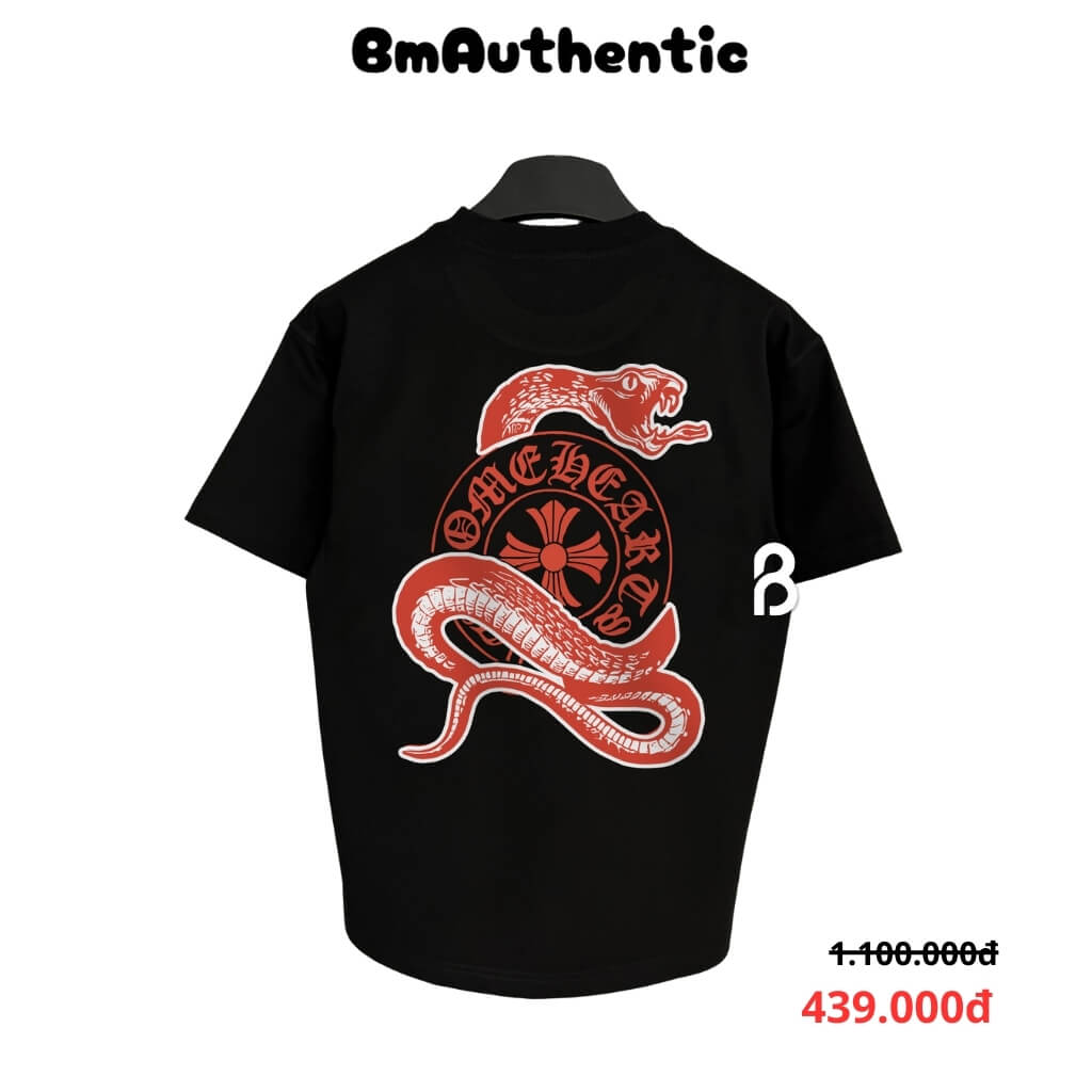 Áo Thun Chrome Hearts Crimson Viper Cotton Cao Cấp Form Rộng - BM Authentic