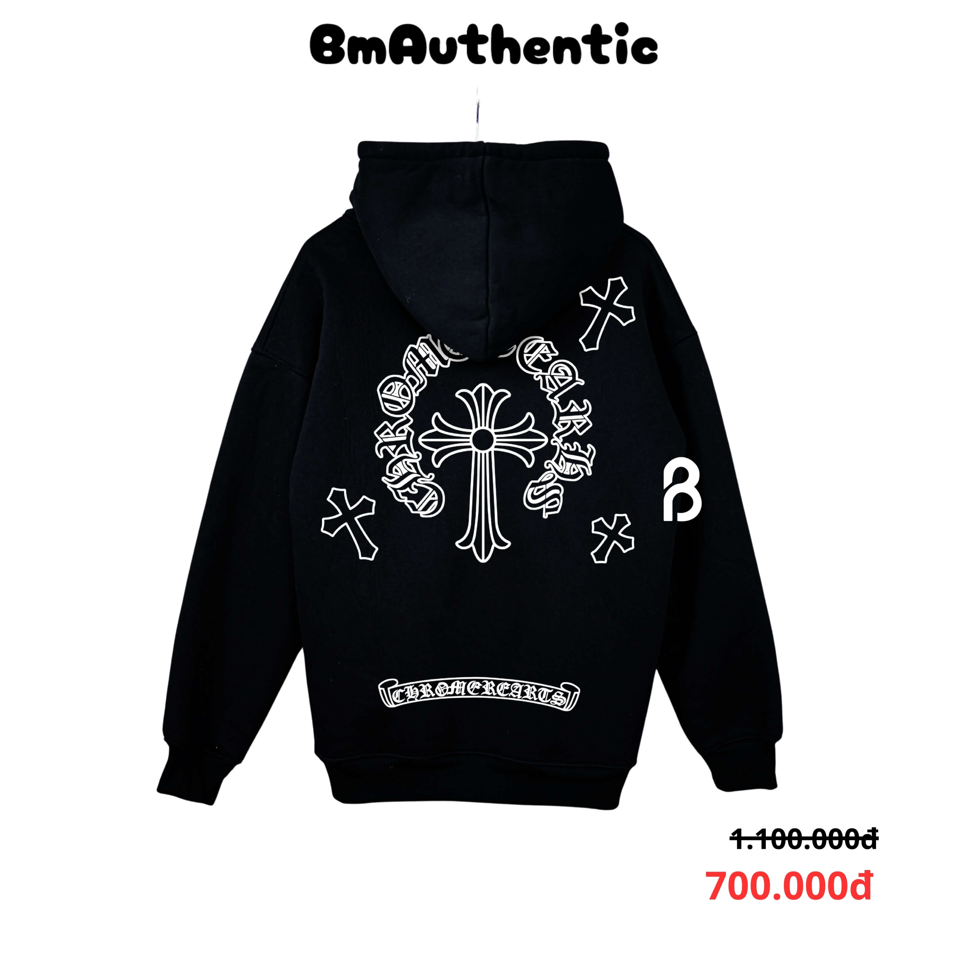 Hoodie Chrome Hearts Multi Cross Cotton Cao Cấp Form Rộng - BM Authentic