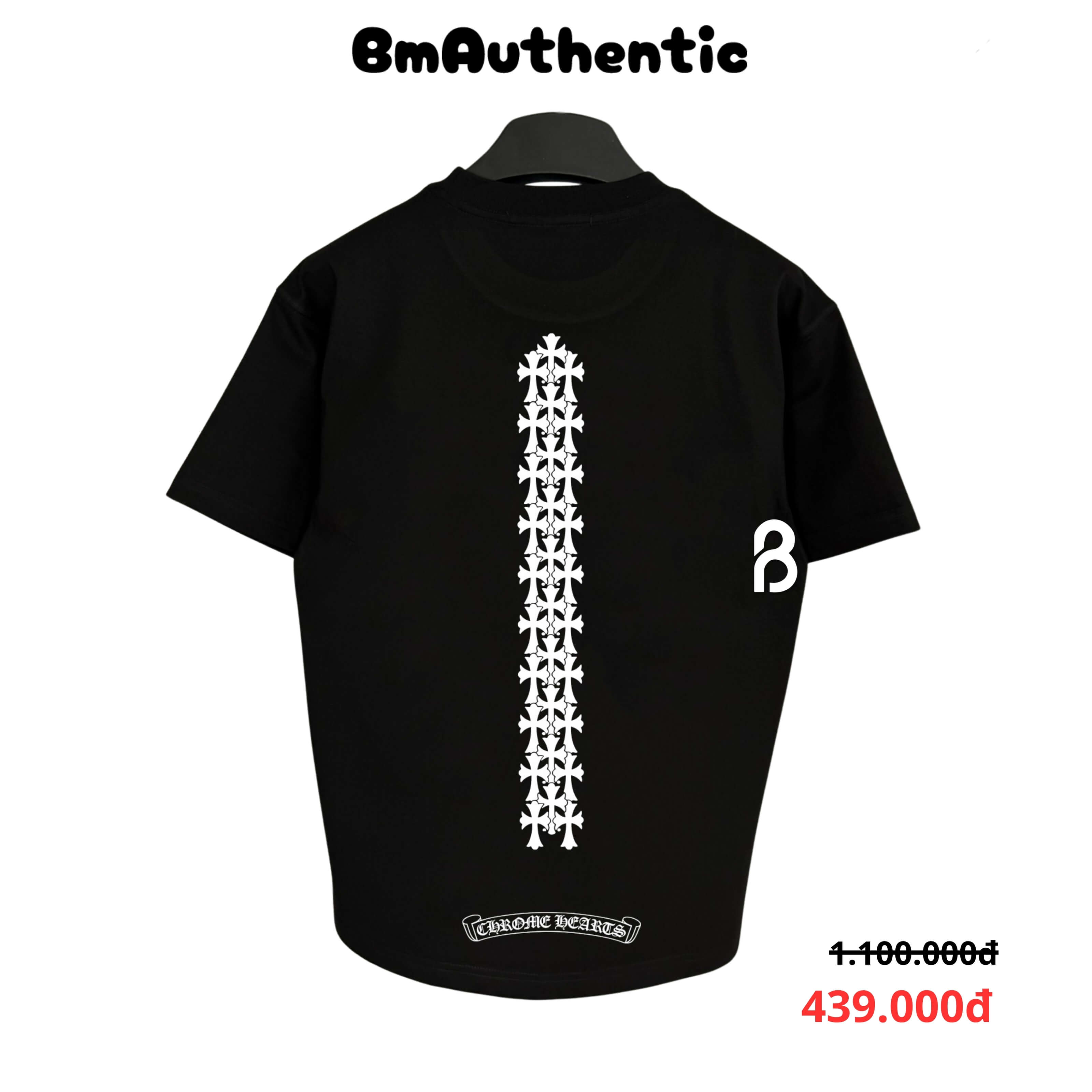 Áo Thun Chrome Hearts Spine Cross Cotton Cao Cấp Form Rộng - BM Authentic