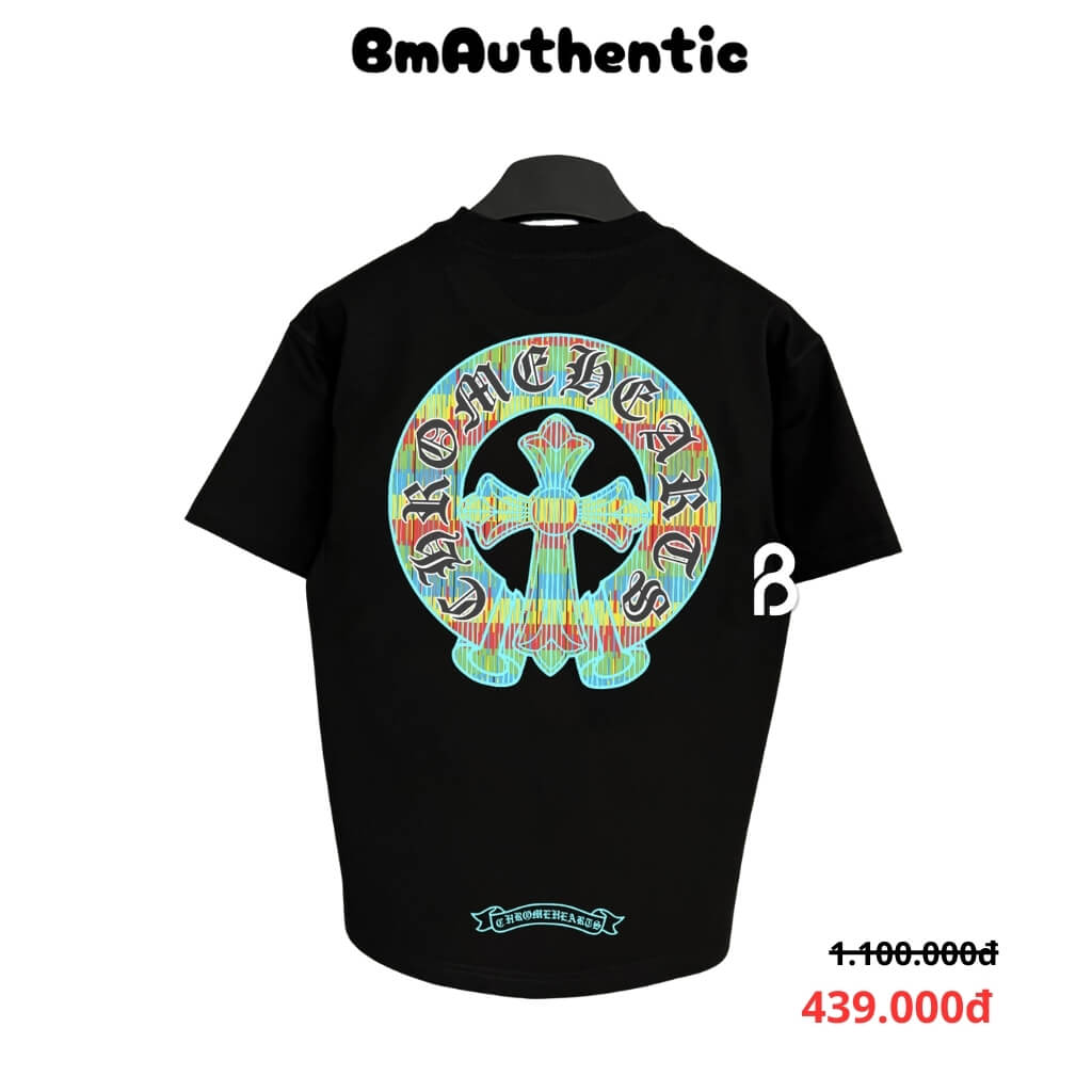 Áo Thun Chrome Hearts Gradient Circle Cross Cotton Cao Cấp Form Rộng - BM Authentic