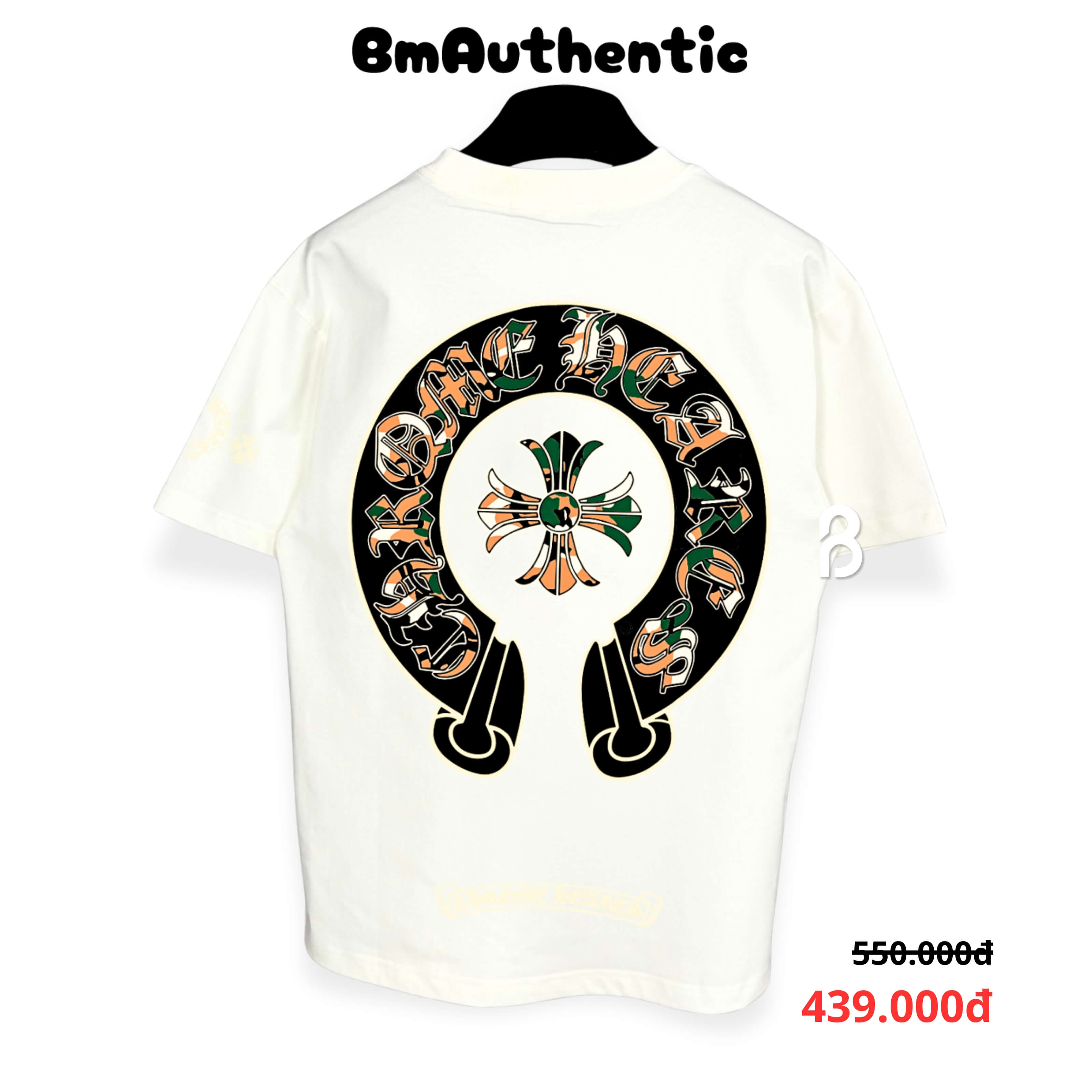 Áo Thun Chrome Hearts Lucky Cross Green & Orange Cotton Cao Cấp Form Rộng - BM Authentic