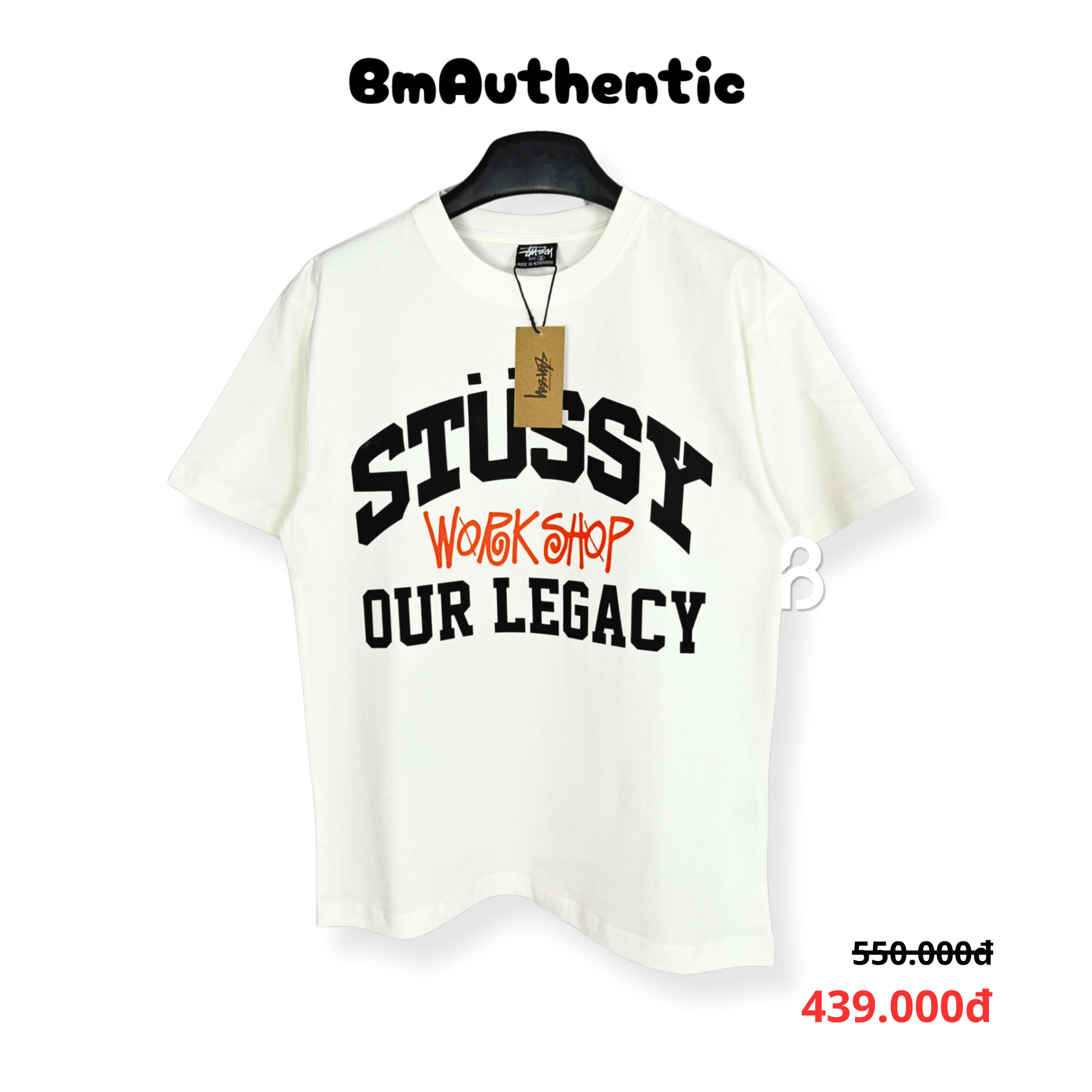 Áo Thun Stussy Workshop Our Legacy Cotton Cao Cấp Form Rộng - BM Authentic