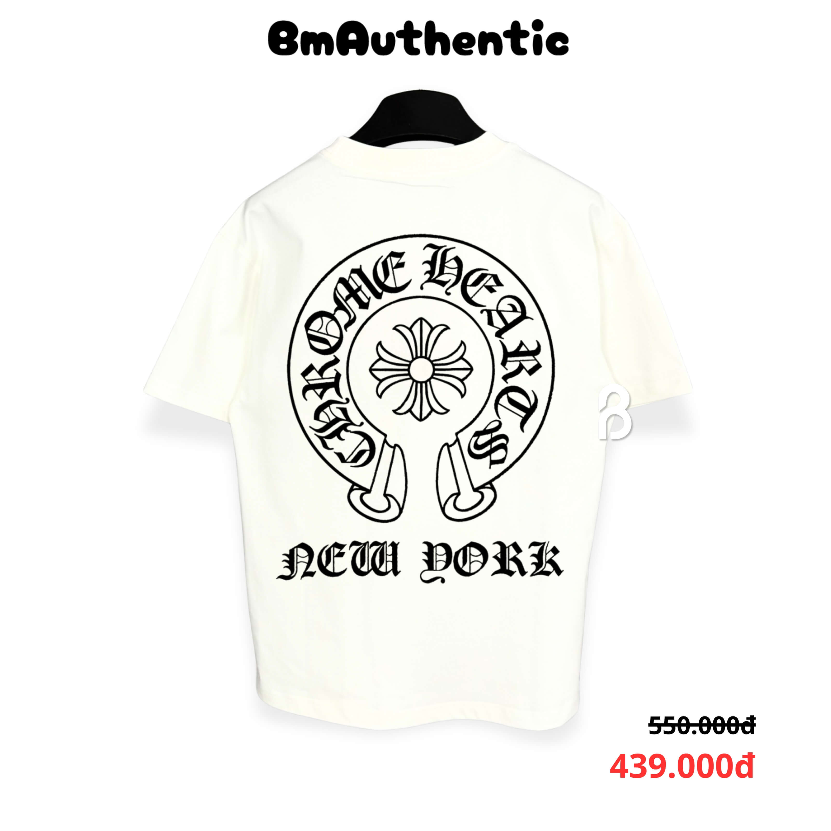 Áo Thun Chrome Hearts New York Horseshoe Cotton Cao Cấp Form Rộng - BM Authentic