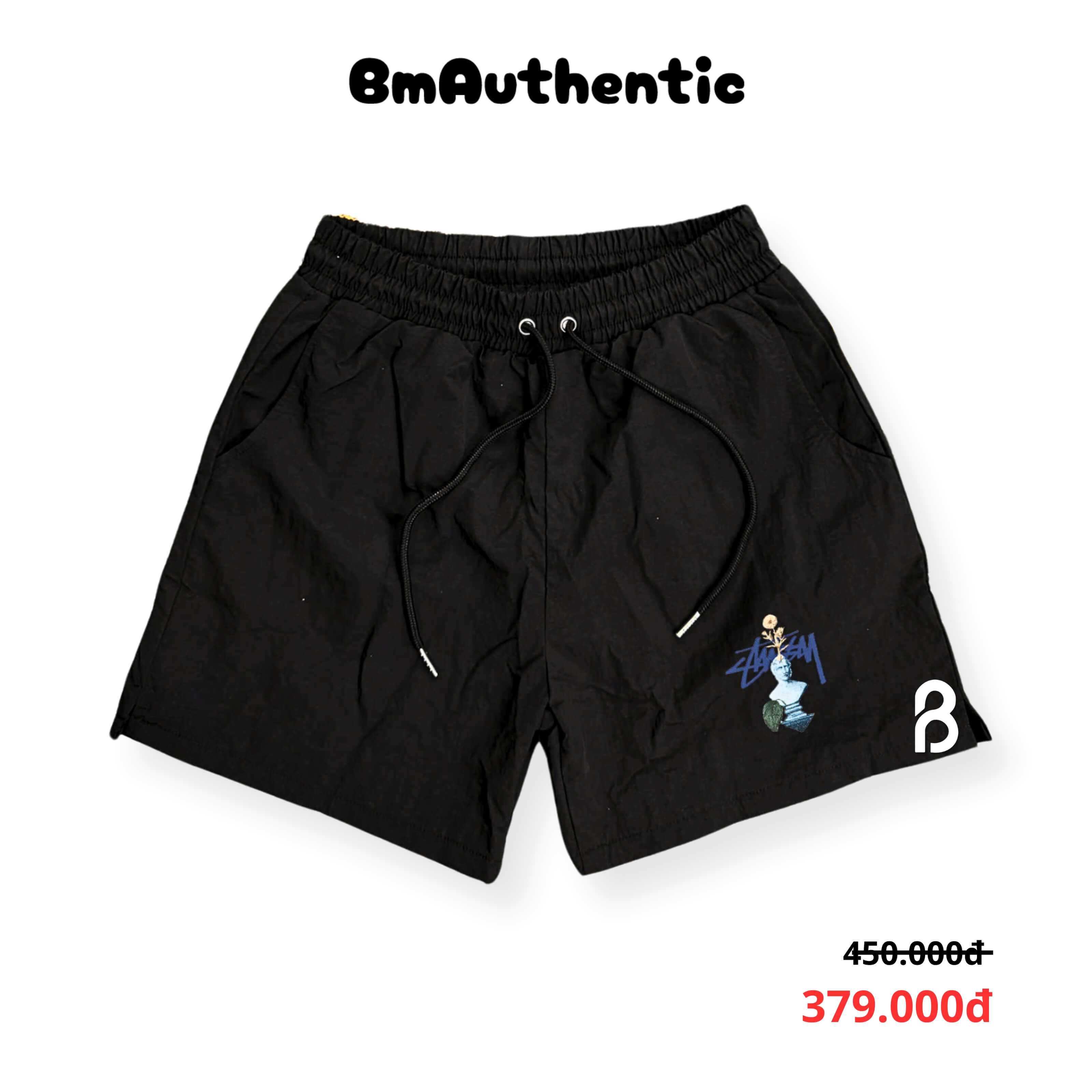 Quần Short Stussy Sculpture Cotton Cao Cấp - BM Authentic