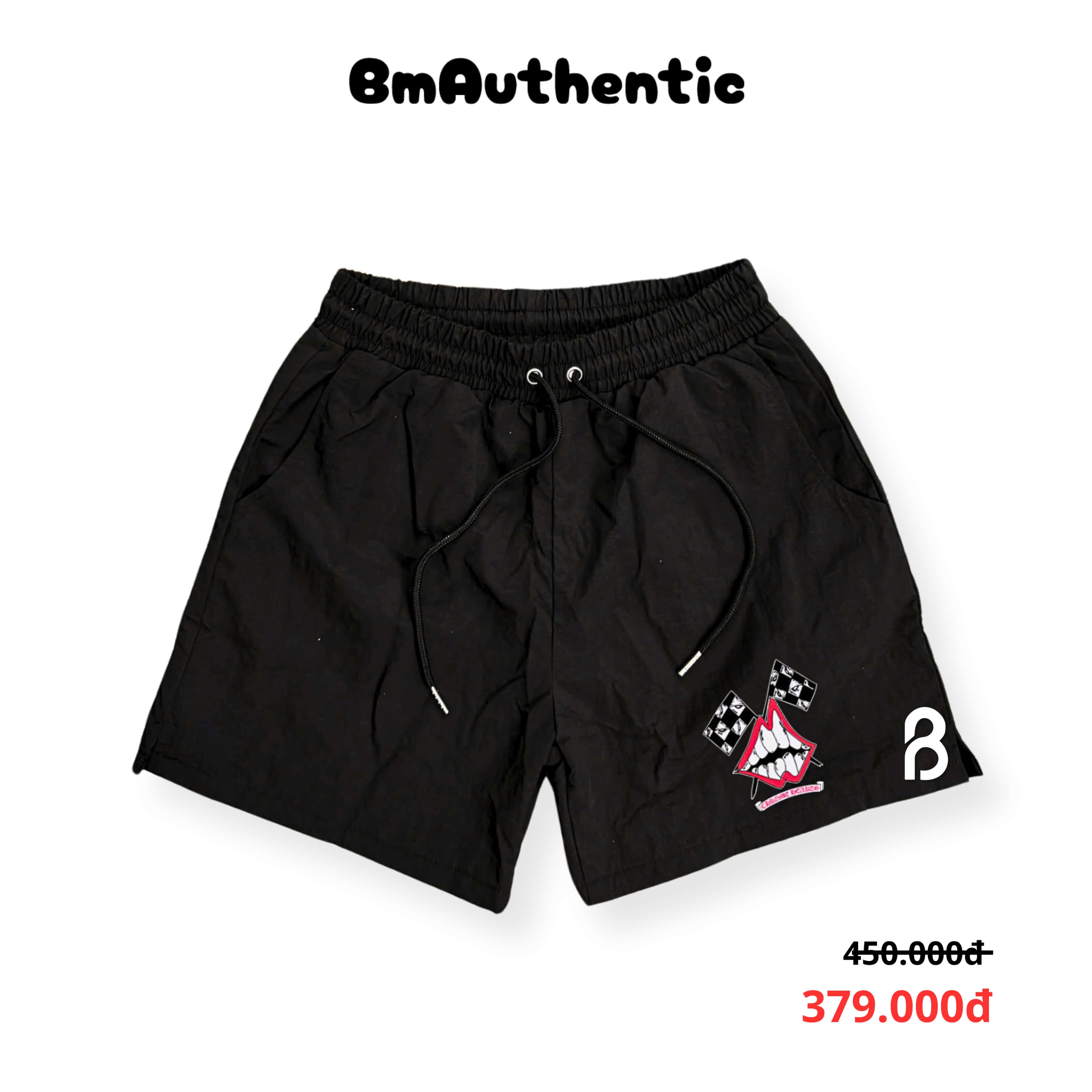 Quần Short Chrome Hearts Racing Mouth Cotton Cao Cấp - BM Authentic