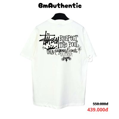 Áo Thun Stussy Respect The Pool Cotton Cao Cấp Form Rộng - BM Authentic