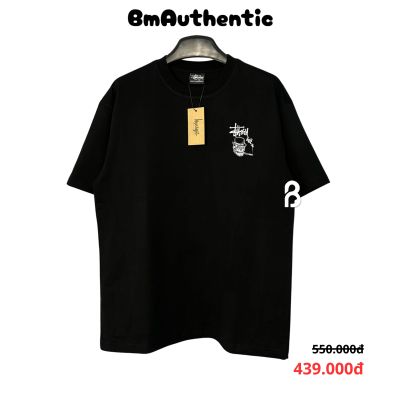 Áo Thun Stussy Smoking Skull Graphic Cotton Cao Cấp Form Rộng - BM Authentic