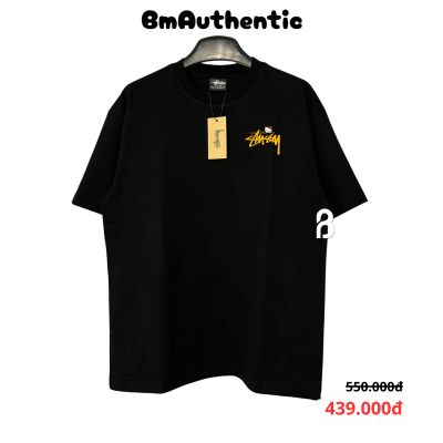 Áo Thun Stussy Hello Kitty Yellow Logo Cotton Cao Cấp Form Rộng - BM Authentic