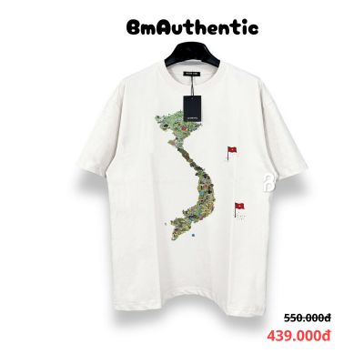 Áo Thun Authentic Bản Đồ Việt Nam Cotton Cao Cấp Form Rộng - BM Authentic