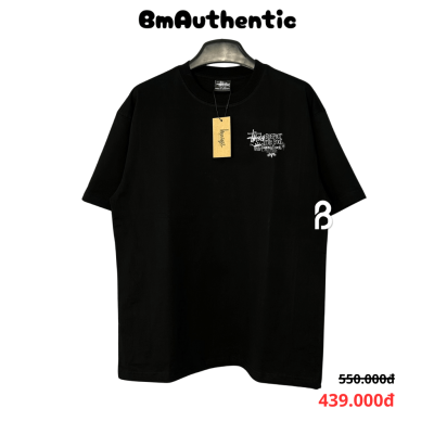 Áo Thun Stussy Respect The Pool Cotton Cao Cấp Form Rộng - BM Authentic