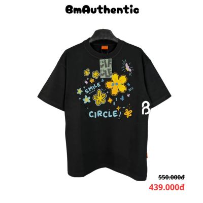 Áo Thun Circle Smile Flower Cotton Cao Cấp Form Rộng - BM Authentic