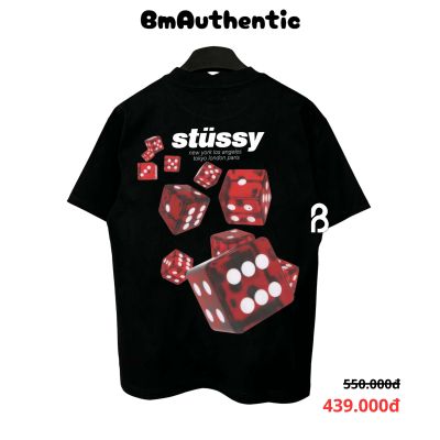 Áo Thun Stussy Red Dice Cotton Cao Cấp Form Rộng - BM Authentic