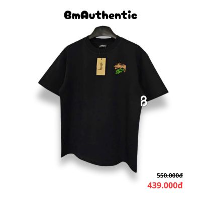Áo Thun Stussy Flower Note Graphic Cotton Cao Cấp Form Rộng - BM Authentic