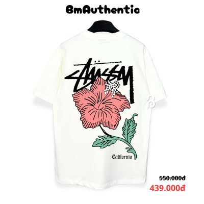 Áo Thun Stussy California Flower Graphic Cotton Cao Cấp Form Rộng - BM Authentic