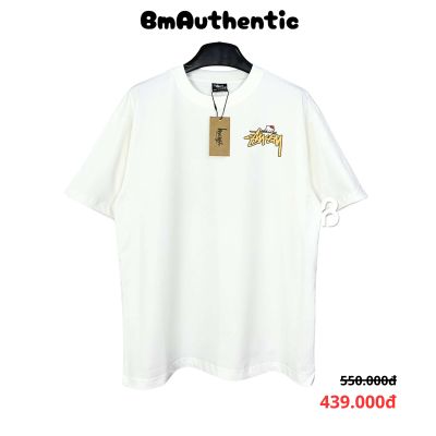 Áo Thun Stussy Hello Kitty Yellow Logo Cotton Cao Cấp Form Rộng - BM Authentic