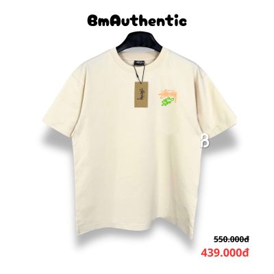 Áo Thun Stussy Flower Note Graphic Cotton Cao Cấp Form Rộng - BM Authentic