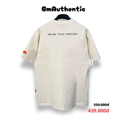 Áo Thun Authentic Việt Nam Độc Lập Tự Do Cotton Cao Cấp Form Rộng - BM Authentic