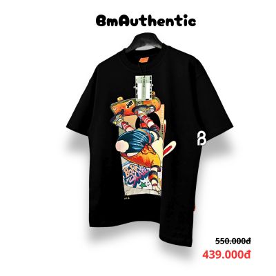 Áo Thun Labubu Skateboarding Cotton Cao Cấp Form Rộng - BM Authentic