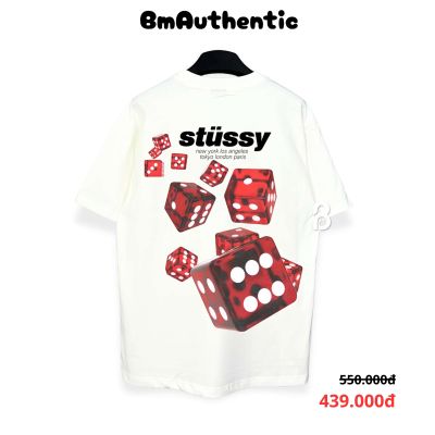 Áo Thun Stussy Red Dice Cotton Cao Cấp Form Rộng - BM Authentic