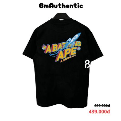 Áo Thun Bape A Bathing Ape Rising Bape Space Cotton Cao Cấp Form Rộng - BM Authentic