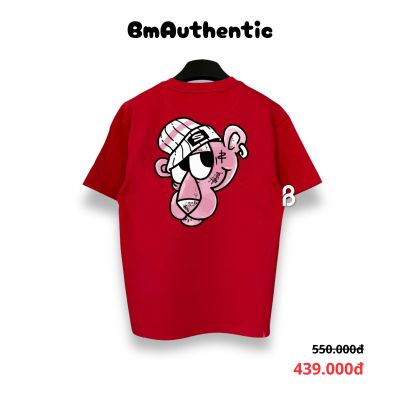 Áo Thun Stussy Pink Panther Graffiti Cotton Cao Cấp Form Rộng - BM Authentic