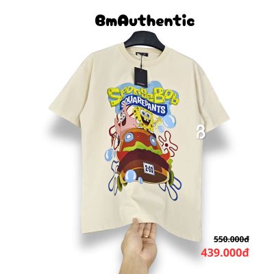 Áo Thun Authentic SpongeBob Patrick Burger Cotton Cao Cấp Form Rộng - BM Authentic