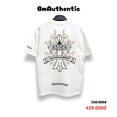 Áo Thun Chrome Hearts Cross Flame Cotton Cao Cấp Form Rộng - BM Authentic