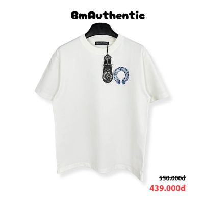 Áo Thun Chrome Hearts Horseshoe Blue Cotton Cao Cấp Form Rộng - BM Authentic