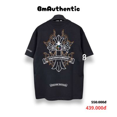 Áo Thun Chrome Hearts Cross Flame Cotton Cao Cấp Form Rộng - BM Authentic