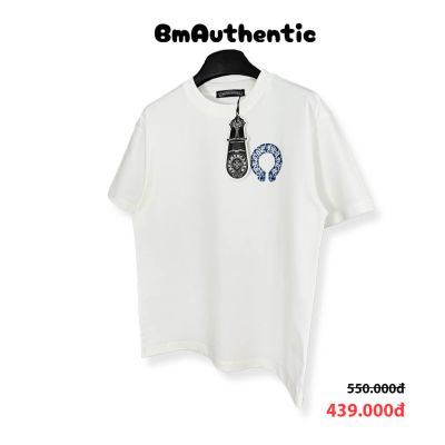 Áo Thun Chrome Hearts Horseshoe Blue Cotton Cao Cấp Form Rộng - BM Authentic