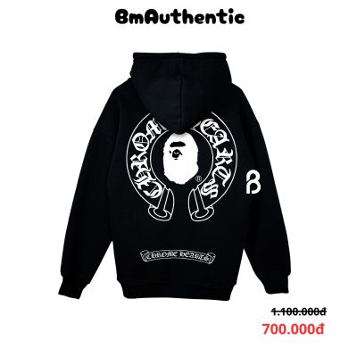 Hoodie Chrome Hearts × Bape Logo Cotton Cao Cấp Form Rộng – BM Authentic