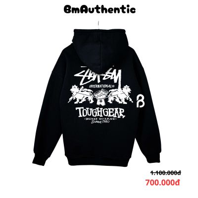 Hoodie Stussy Tough Gear International Lions Cotton Cao Cấp Form Rộng Unisex - BM Authentic