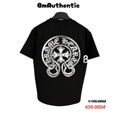 Áo Thun Chrome Hearts Silver Horseshoe Emblem Cotton Cao Cấp Form Rộng – BM Authentic