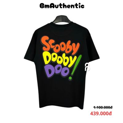 Áo Thun Scooby Dooby Doo Cotton Cao Cấp Form Rộng Màu Đen - BM Authentic