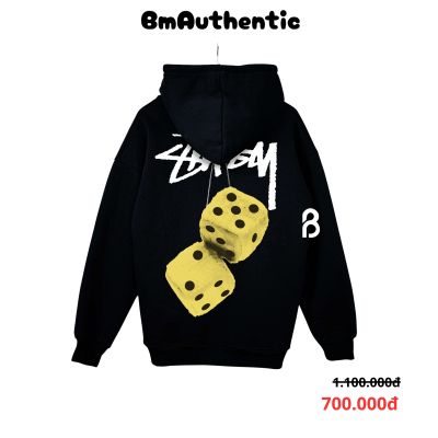 Hoodie Stussy Yellow Fur Dice Cotton Cao Cấp Form Rộng Unisex - BM Authentic