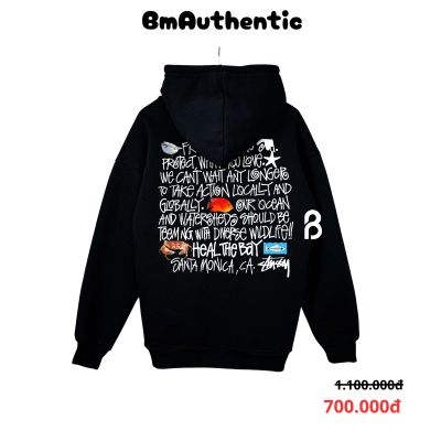 Hoodie Stussy Heal The Bay Graphic Cotton Cao Cấp Form Rộng Unisex - BM Authentic