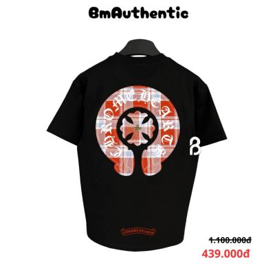 Áo Thun Chrome Hearts Red Plaid Cross Cotton Cao Cấp Form Rộng - BM Authentic
