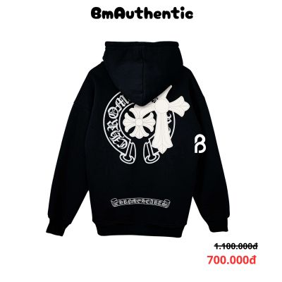 Hoodie Chrome Hearts Cross Layered Cotton Cao Cấp Form Rộng - BM Authentic