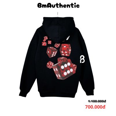 Hoodie Stussy Dice Chaos Back Print Cotton Cao Cấp Form Rộng Unisex - BM Authentic