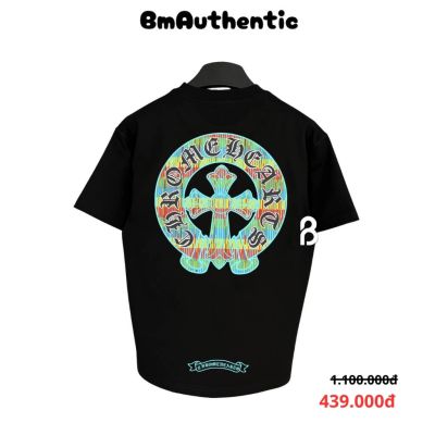 Áo Thun Chrome Hearts Gradient Circle Cross Cotton Cao Cấp Form Rộng - BM Authentic
