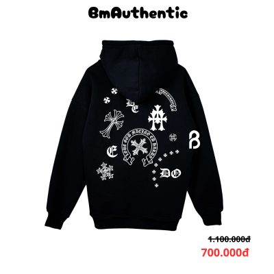 Hoodie Chrome Hearts Multi Symbols Cotton Cao Cấp Form Rộng - BM Authentic
