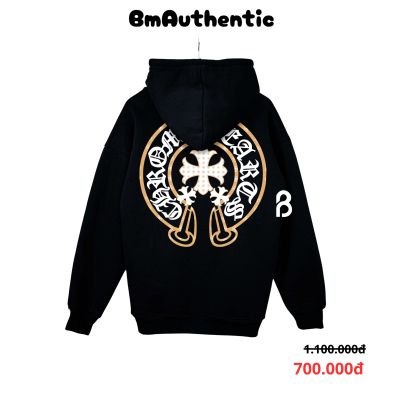 Hoodie Chrome Hearts Golden Cross Cotton Cao Cấp Form Rộng - BM Authentic