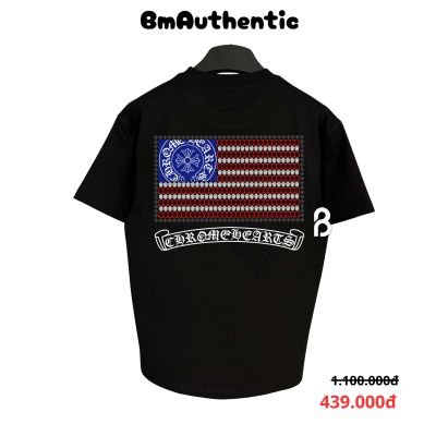 Áo Thun Chrome Hearts American Flag Dagger Cotton Cao Cấp Form Rộng – BM Authentic
