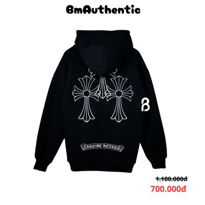 Hoodie Chrome Hearts Double Cross Cotton Cao Cấp Form Rộng – BM Authentic