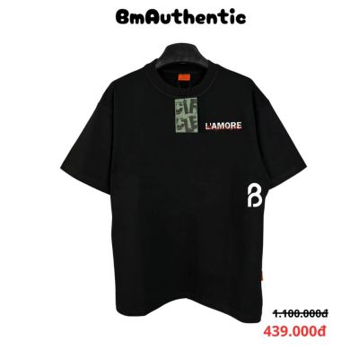 Áo Thun Circle L’AMORE Typography Cotton Cao Cấp Form Rộng - BM Authentic
